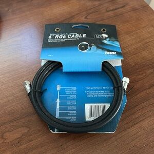 Brand new hdtv certified 6’ rg6 coaxial cable